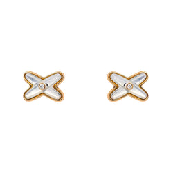 Chaumet Boucles d'oreilles Jeux de liens Or rose Diamant - Castafiore