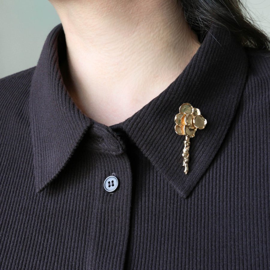 CHAUMET Broche bouquet de fleurs or jaune - Castafiore