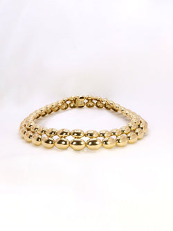 CHAUMET Collier vintage modèle Magellan double rang or jaune - Castafiore