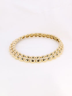 CHAUMET Collier vintage modèle Magellan double rang or jaune - Castafiore