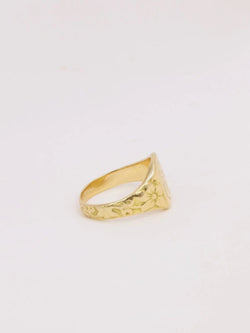 Chevalière Art Nouveau or jaune - Castafiore