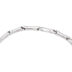 Chimento Bracelet Maille bâton Bamboo Or blanc - Castafiore