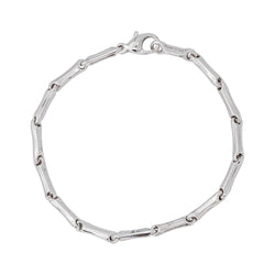 Chimento Bracelet Maille bâton Bamboo Or blanc - Castafiore