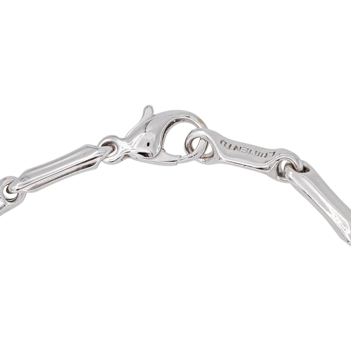 Chimento Bracelet Maille bâton Bamboo Or blanc - Castafiore