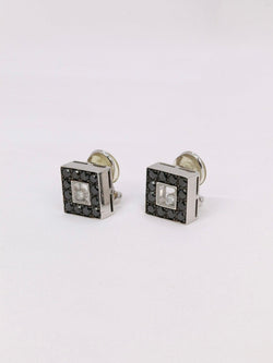 CHOPARD Boucles d'oreilles Happy Diamonds diamants noirs - Castafiore