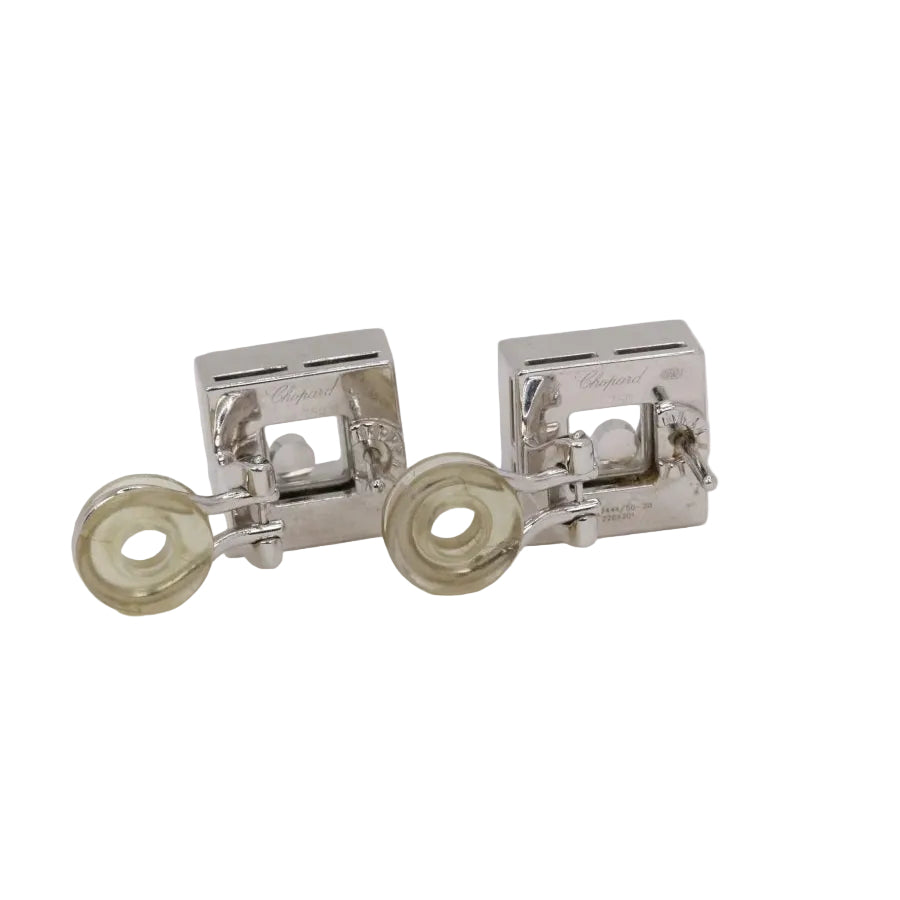 CHOPARD Boucles d'oreilles Happy Diamonds diamants noirs - Castafiore