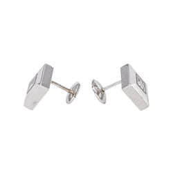 Chopard Boucles d'oreilles Happy diamonds Or blanc Diamant - Castafiore