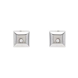 Chopard Boucles d'oreilles Happy diamonds Or blanc Diamant - Castafiore