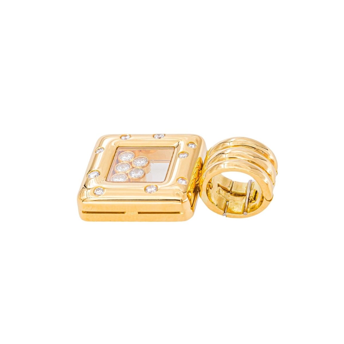 Chopard Pendentif Happy diamonds Or jaune Diamant - Castafiore