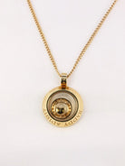 CHOPARD - Pendentif HAPPY SPIRIT rond en or jaune et diamants - Castafiore