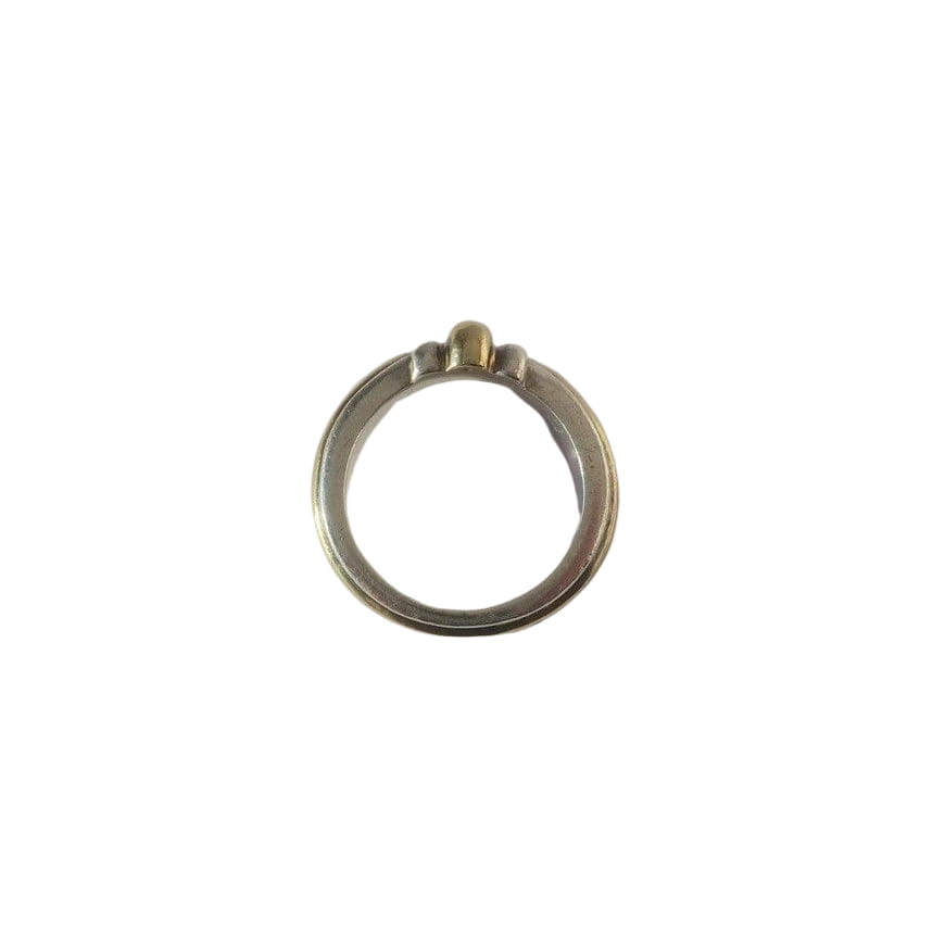CHRISTOFLE - Bague Jonc godrons Or et Argent