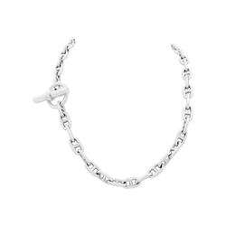 Collier Hermès "Chaîne d'ancre", en argent, petit modèle.