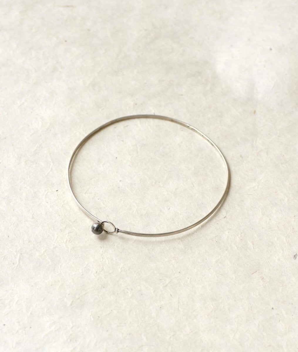 Claude Pelletier pour Fabrice Collier Rigide Argent Années 70 - Castafiore