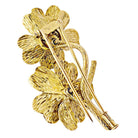 Clip BOUCHERON "Fleurs", or jaune, émaux, diamants et saphirs - Castafiore