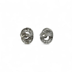 Clips d'oreilles platine et diamants - Castafiore