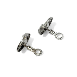 Clips d'oreilles platine et diamants - Castafiore