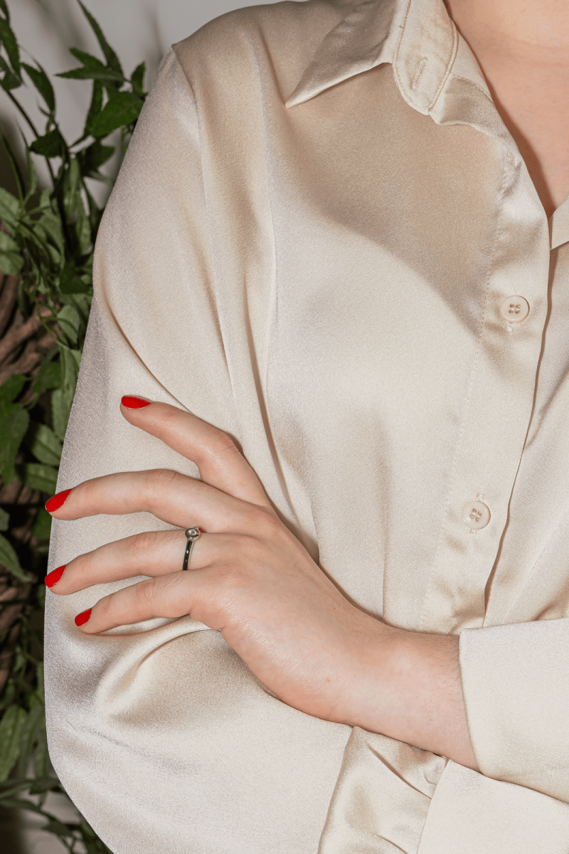 Clozeau Bague Or blanc Diamant - Castafiore