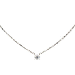 Collier 1895 Cartier Solitaire en or blanc Diamant - Castafiore