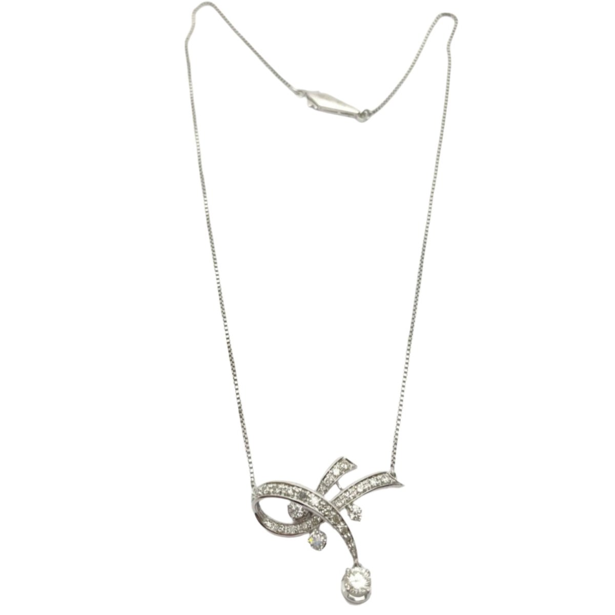 Collier ADAMAS NIZZA en or blanc et diamants - Castafiore