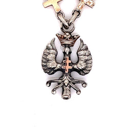 Collier Aigle Couronné Argent Et Vermeil - Castafiore