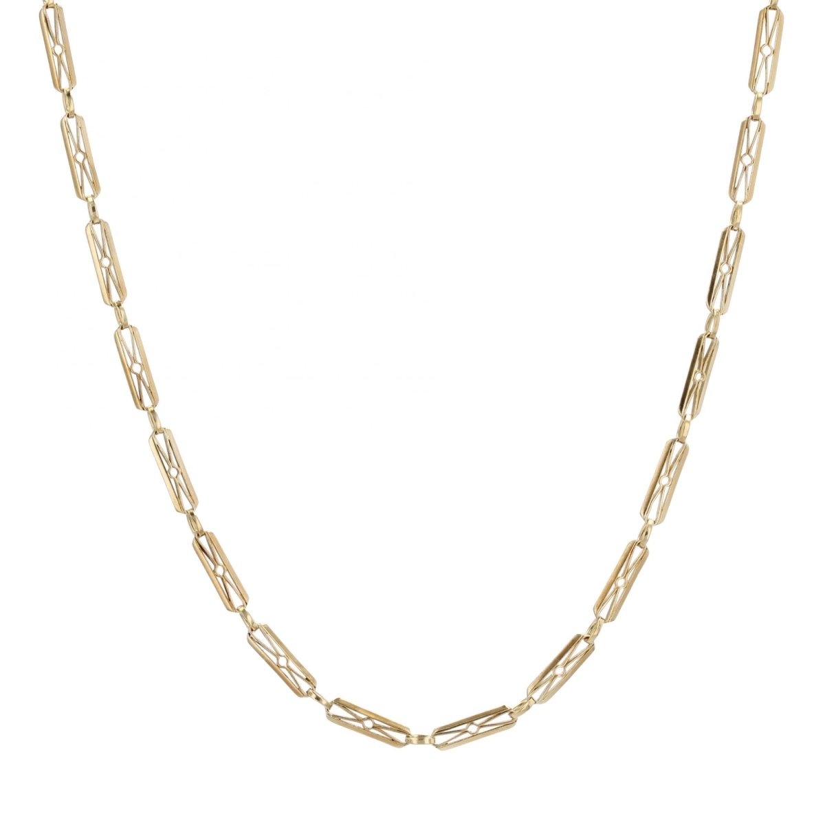 Collier ANCIEN Chaine de montre en or jaune - Castafiore