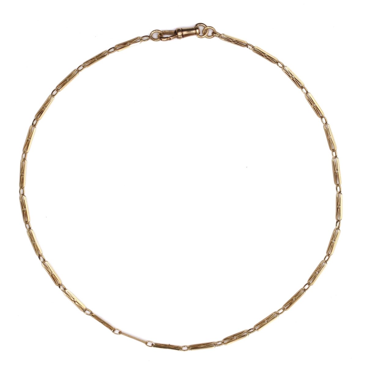 Collier ANCIEN Chaine de montre en or jaune - Castafiore