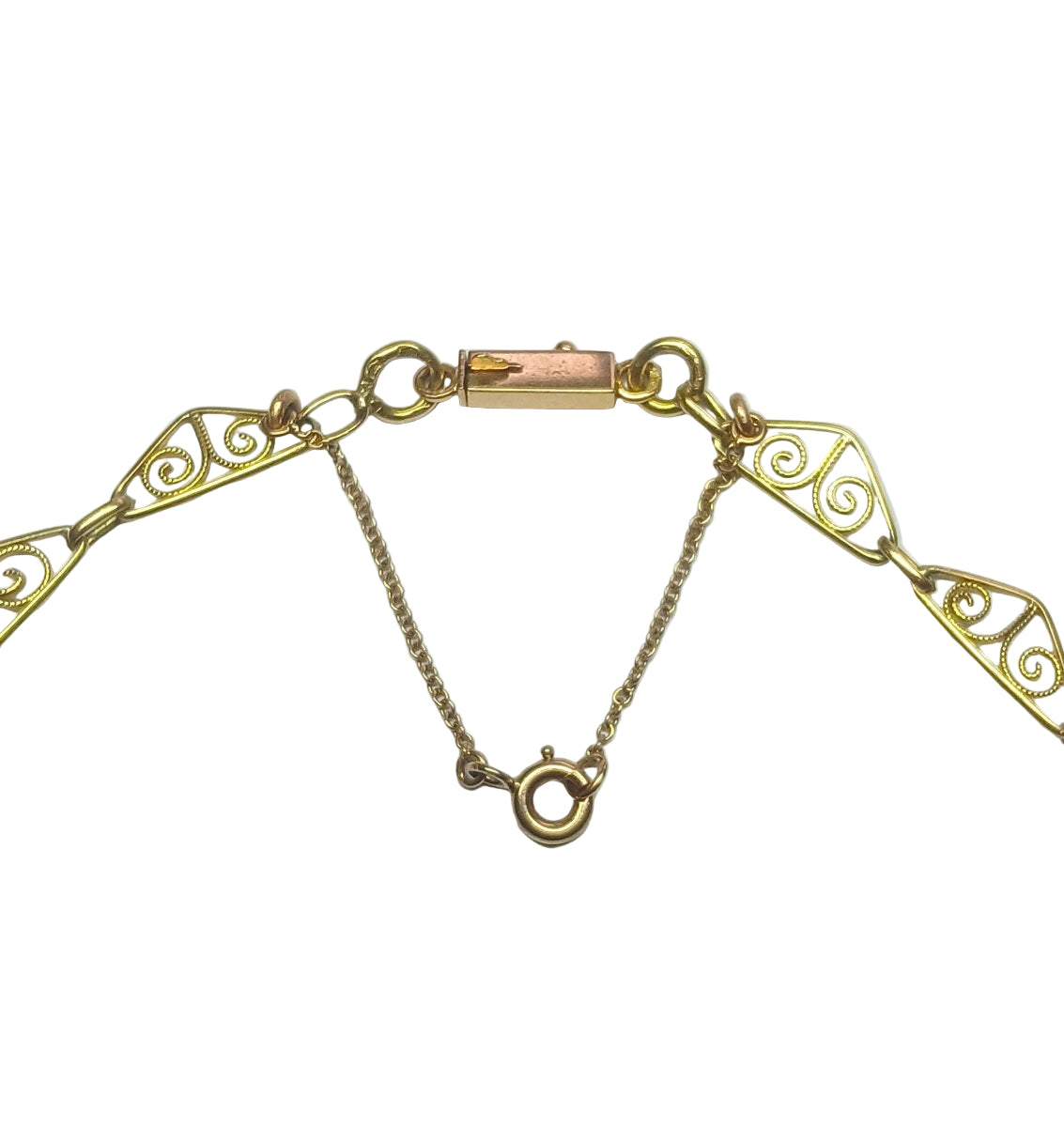 Collier ANCIEN Draperie en or jaune - Castafiore