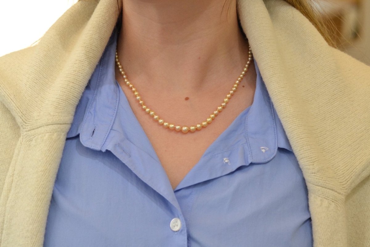 Collier ancien en or et diamants - Castafiore