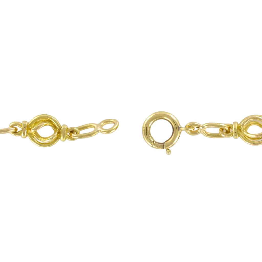 Collier ancien en or maille ronde