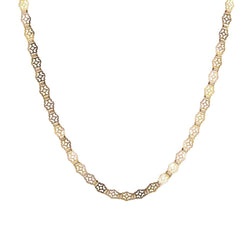 Collier ancien en or rose à motifs ajourés et articulés - Castafiore