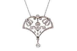 Necklace circa 1900 diamonds at paltinium
