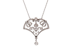 Necklace circa 1900 diamonds at paltinium