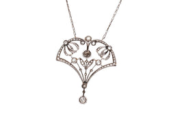 Necklace circa 1900 diamonds at paltinium