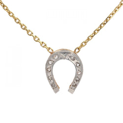 Collier ancien fer à cheval diamants - Castafiore