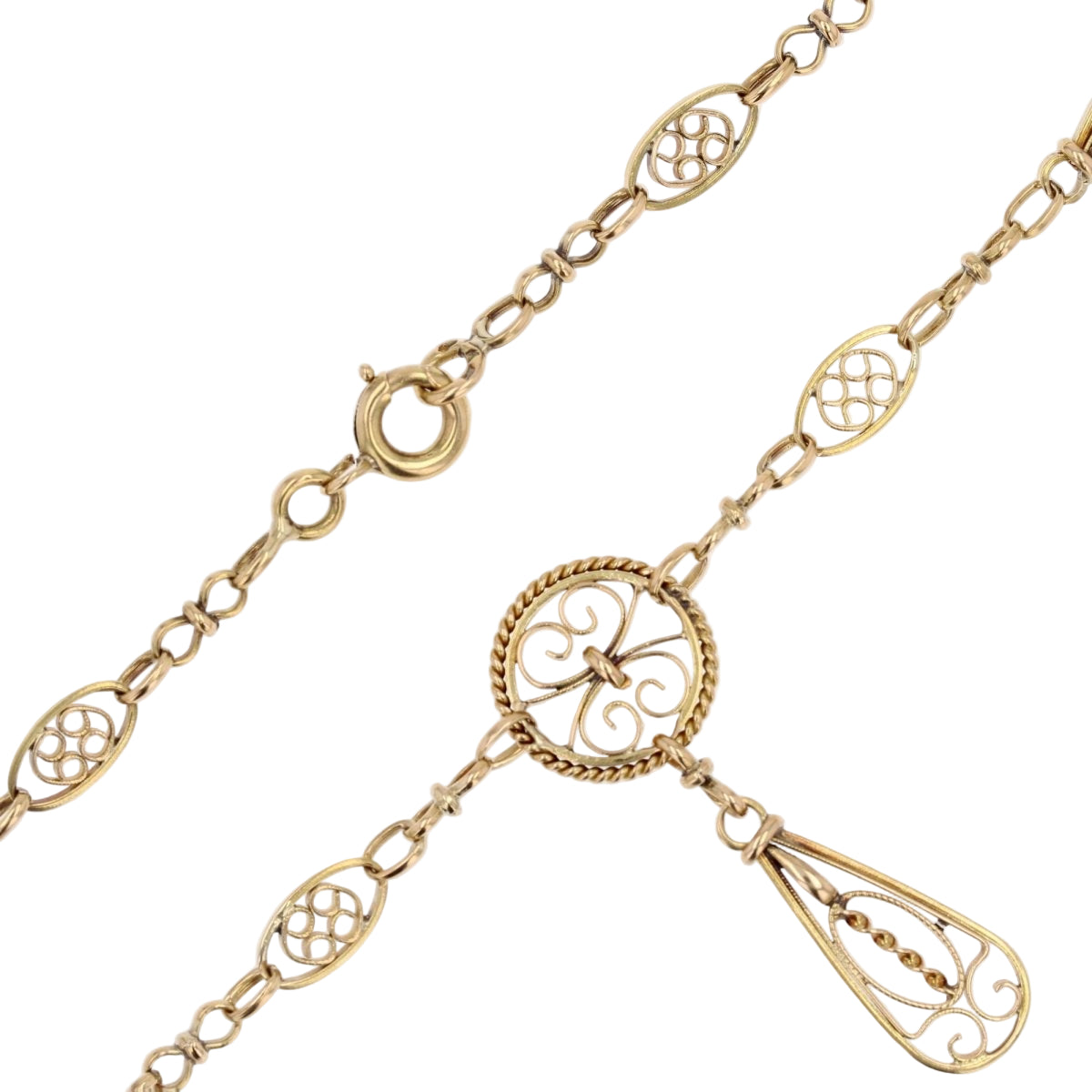 Collier ANCIEN Filigrané en or jaune - Castafiore