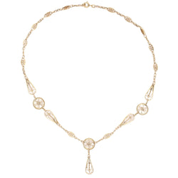 Collier ANCIEN Filigrané en or jaune - Castafiore