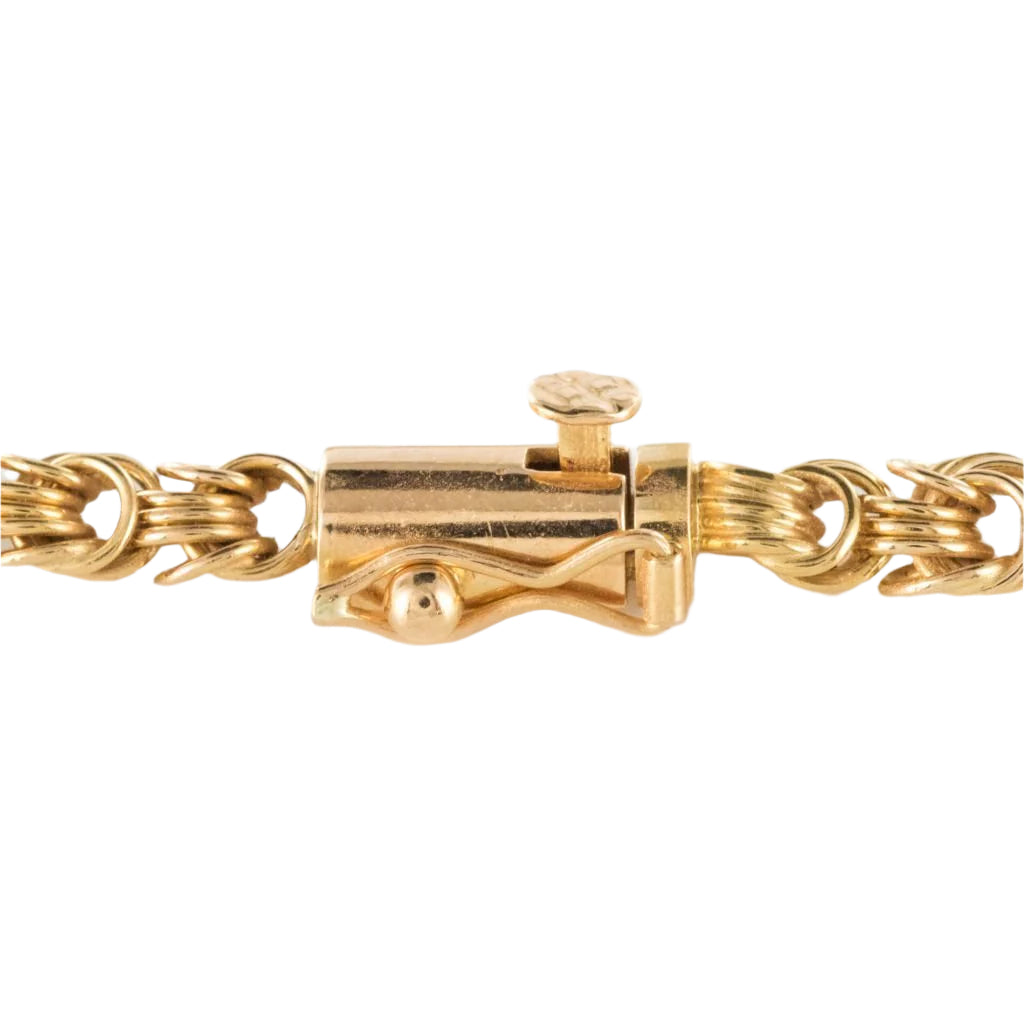 Collier ancien or draperie d'anneaux d'or - Castafiore