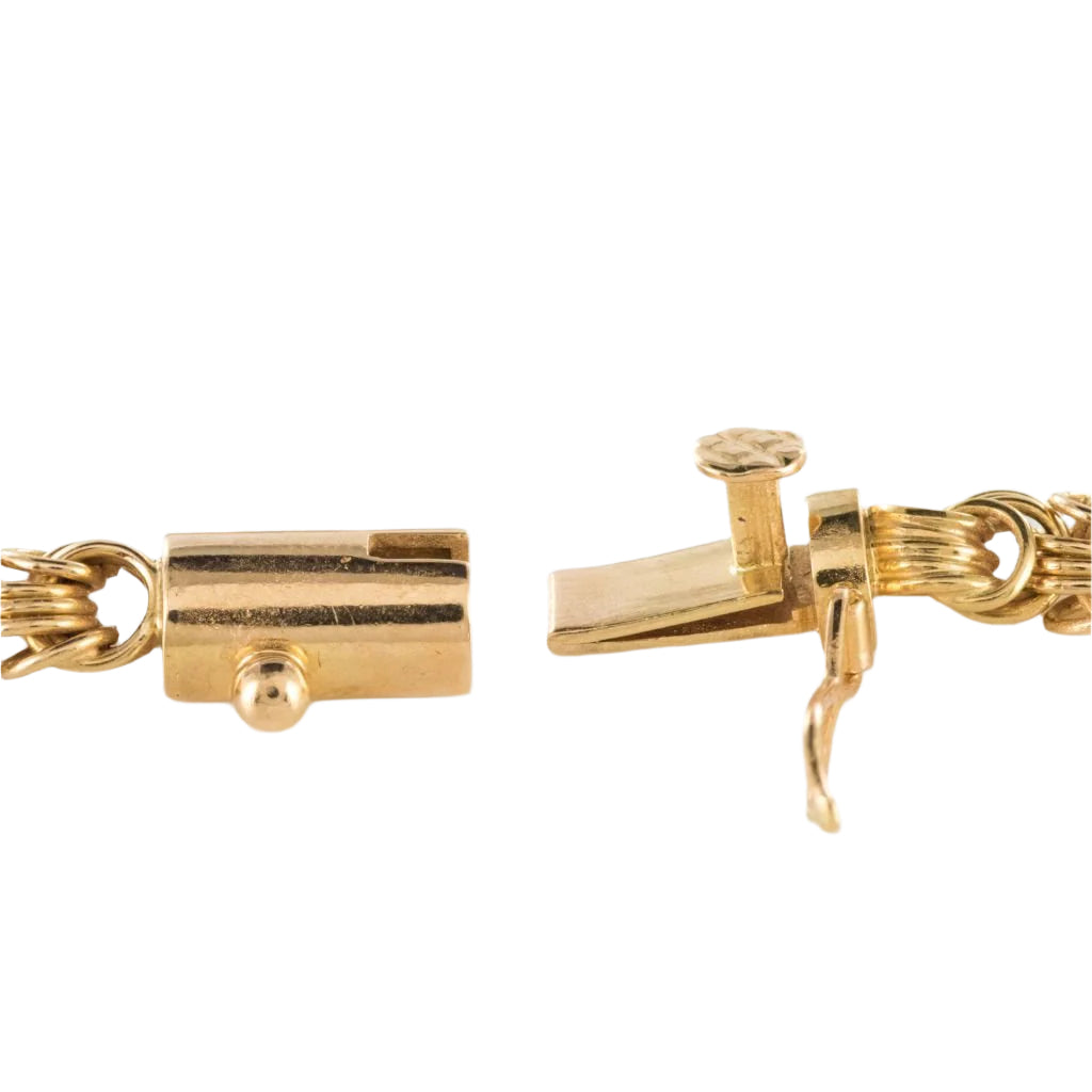 Collier ancien or draperie d'anneaux d'or - Castafiore