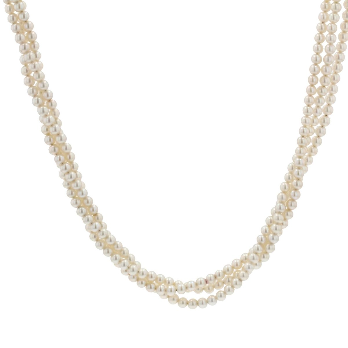 Collier ANCIEN Perles de culture en or jaune - Castafiore