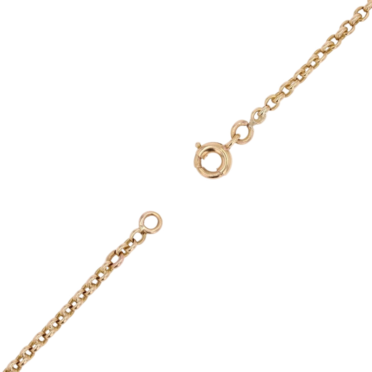 Collier ANCIEN Serpent en or jaune et saphir - Castafiore