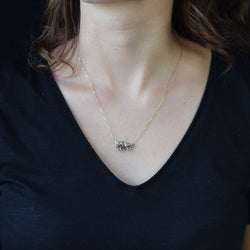 Collier ancien voiture en diamants et rubis - Castafiore