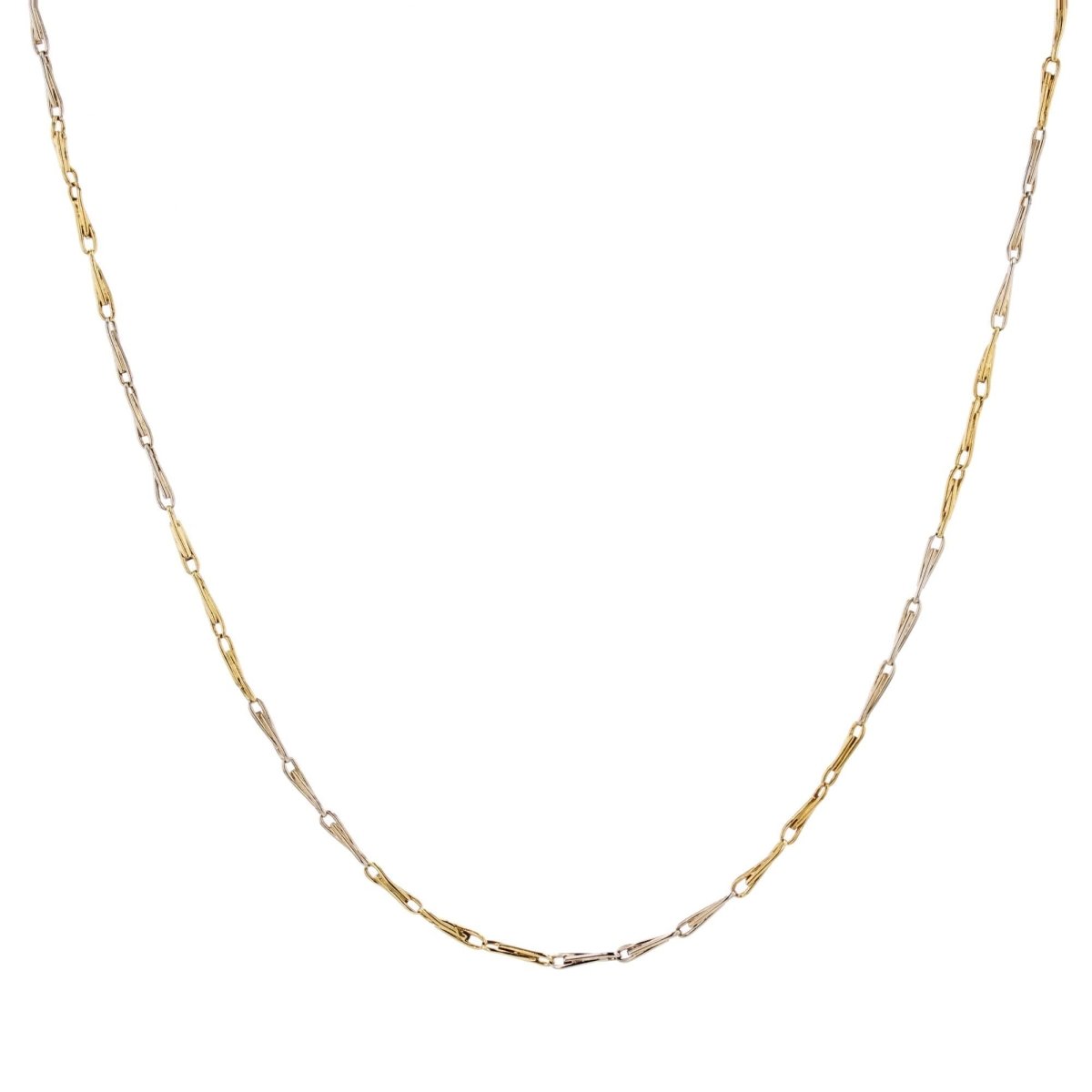 Collier ANONYME Maille agrafe en or jaune - Castafiore