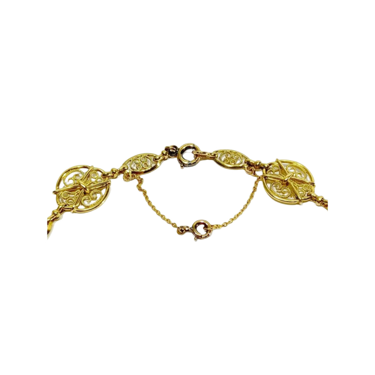 Collier Art Déco en or jaune - Castafiore