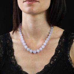 Collier BAUME Perles en or blanc et jade jadéite - Castafiore