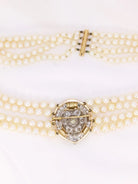 Collier Belle Epoque diamants perles de culture - Castafiore