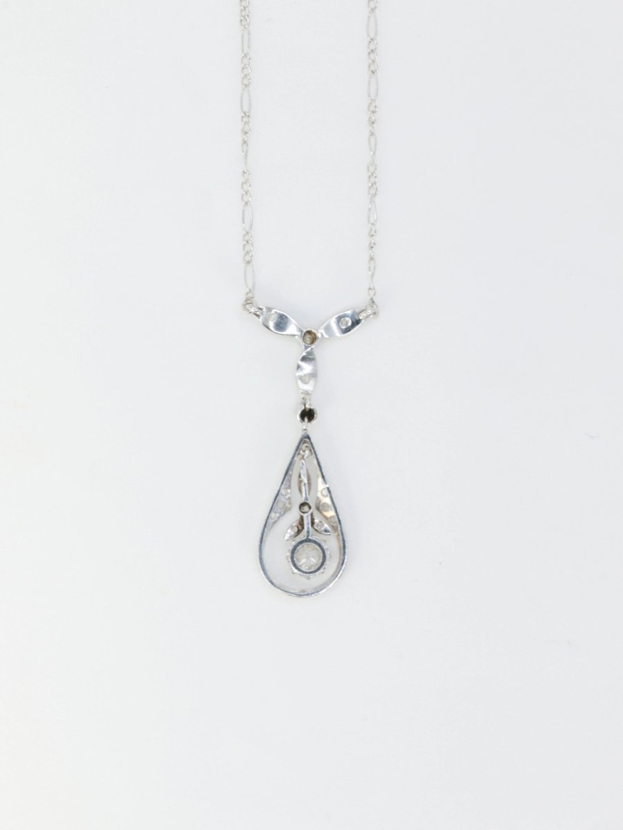 Collier Belle Epoque en or, platine et diamants - Castafiore