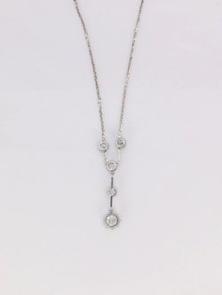 Collier Belle Epoque or diamants 1,35 carat - Castafiore