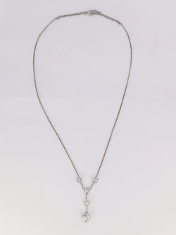Collier Belle Epoque or diamants 1,35 carat - Castafiore