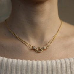 Collier Boucheron "Serpent Bohème" en or jaune 18 Cts avec diamants vers 2000. - Castafiore