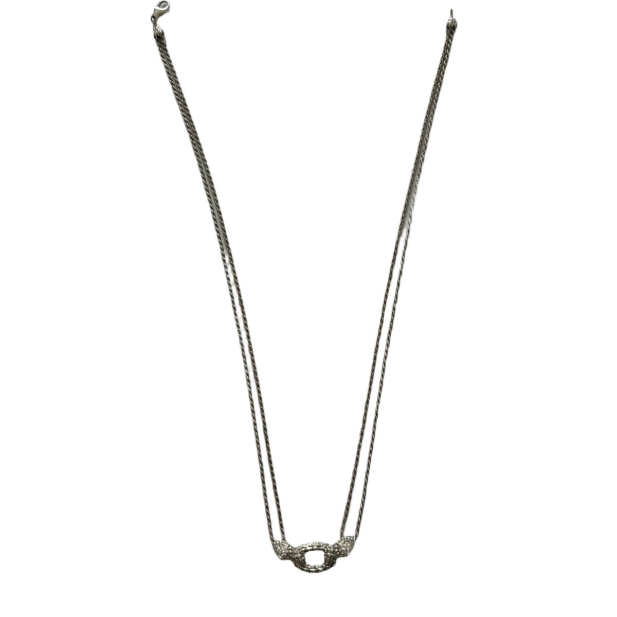 Collier Boucheron Serpent en or blanc et diamants - Castafiore